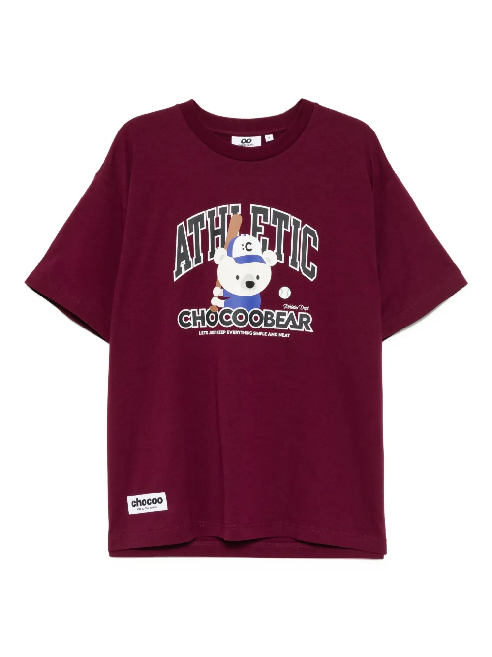CHOCOOLATE printed T-shirt Paars