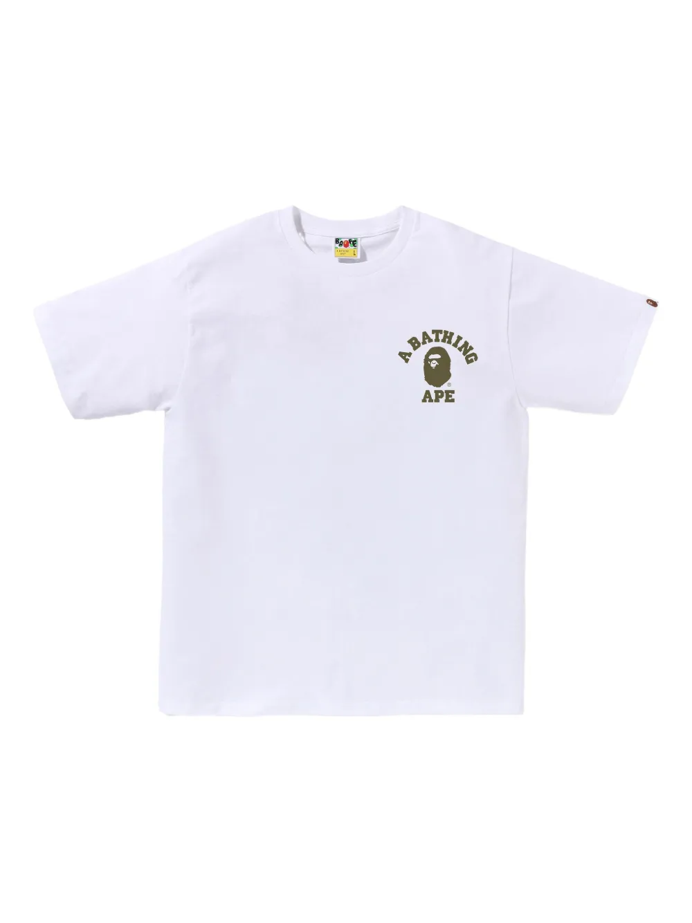 A BATHING APE T-shirt met Ape Head-logo Wit