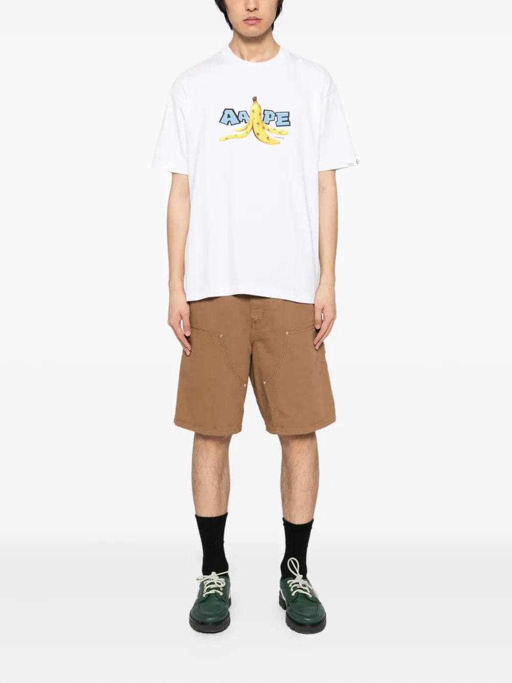 AAPE BY *A BATHING APE T-shirt met print - Wit