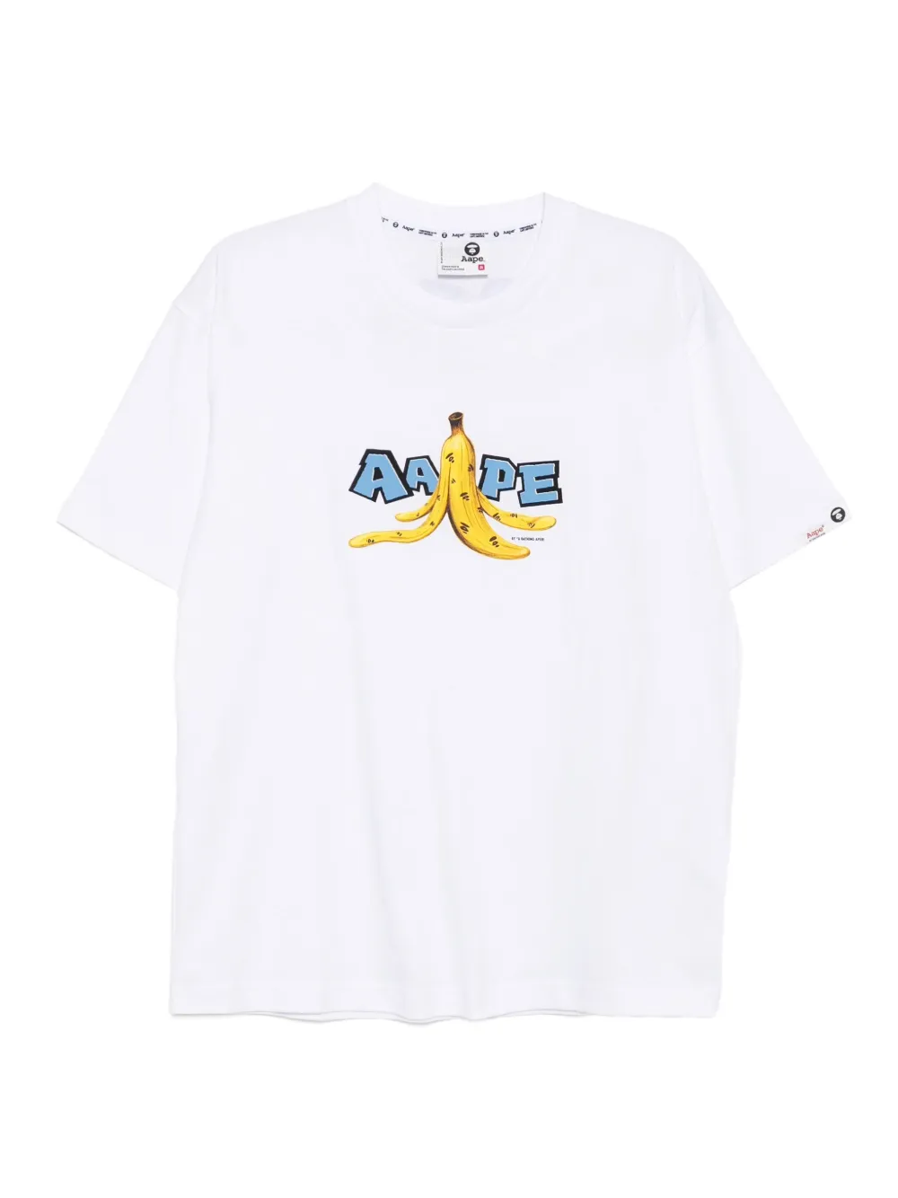 AAPE BY *A BATHING APE T-shirt met print Wit