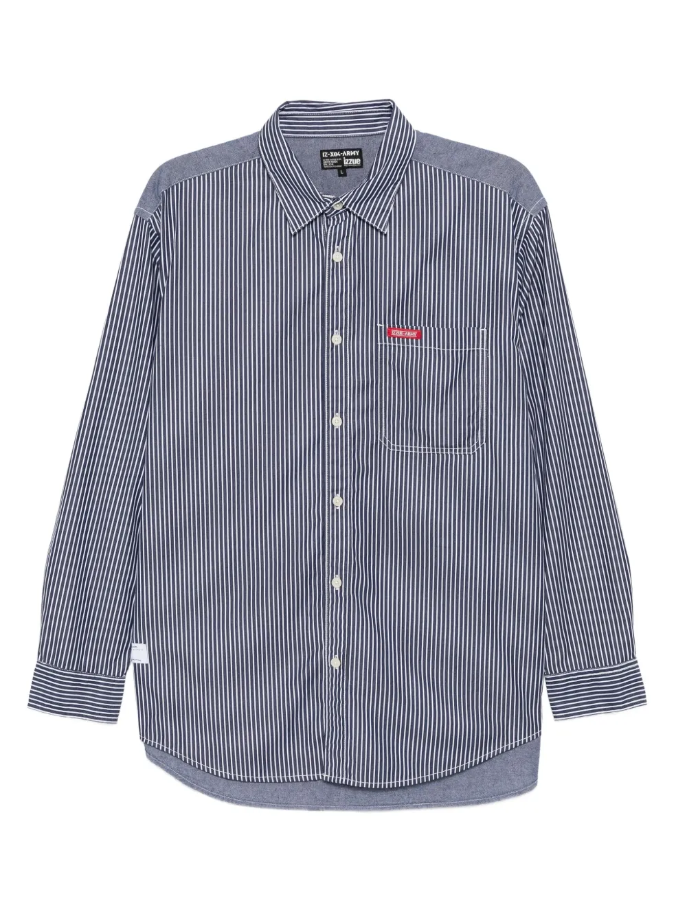 Izzue Logo-patch Shirt In Blue