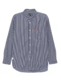 izzue logo-patch shirt - Blue