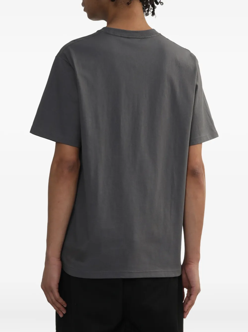 NEW ERA CAP T-shirt met zakdetail GYD DARK GREY