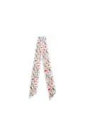 Hermès Pre-Owned 2022 Couvertures et Tenues de Jour Silk Twilly Scarf scarves - White