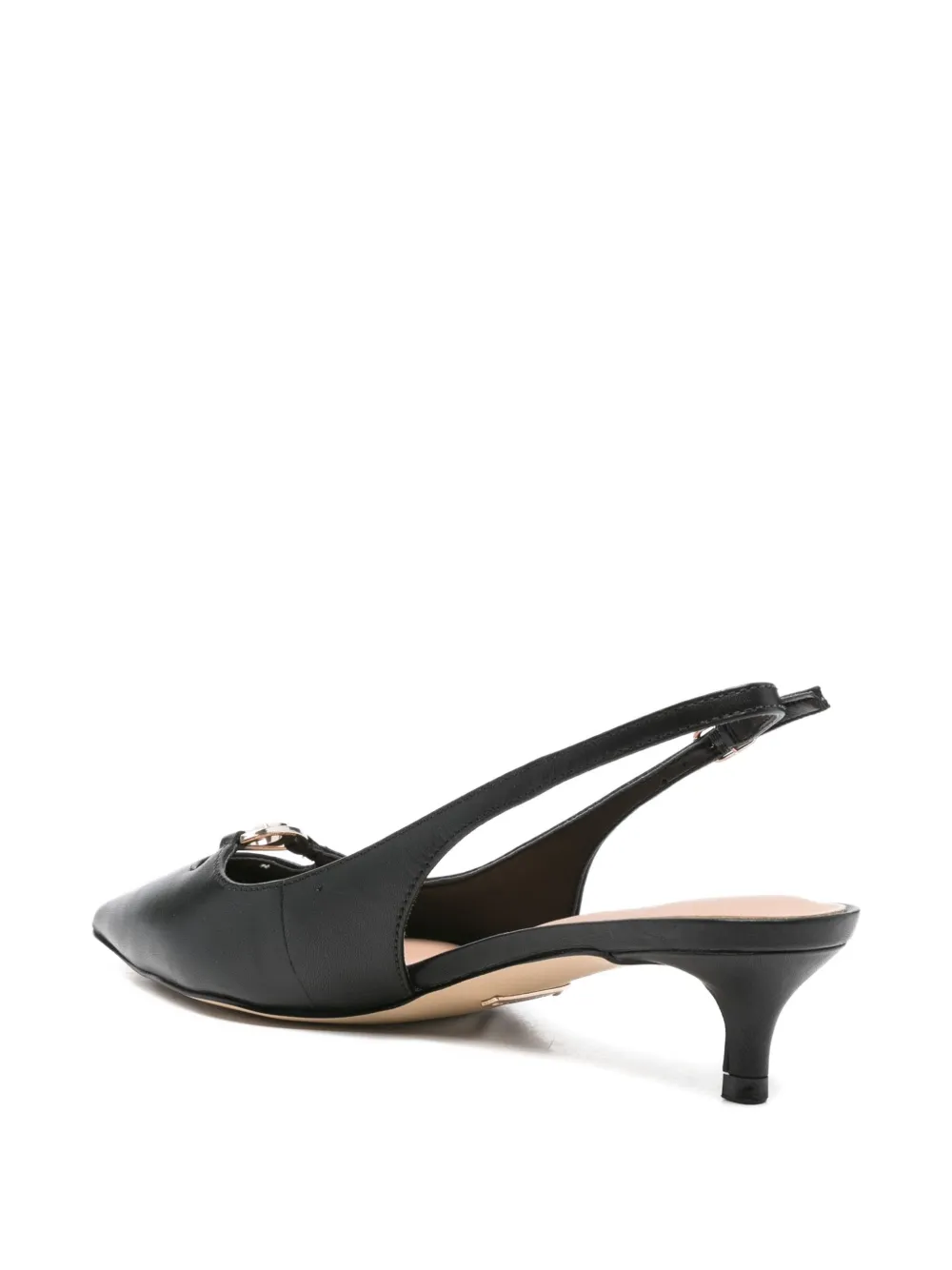 GUESS USA 45mm slingback leather pumps Black