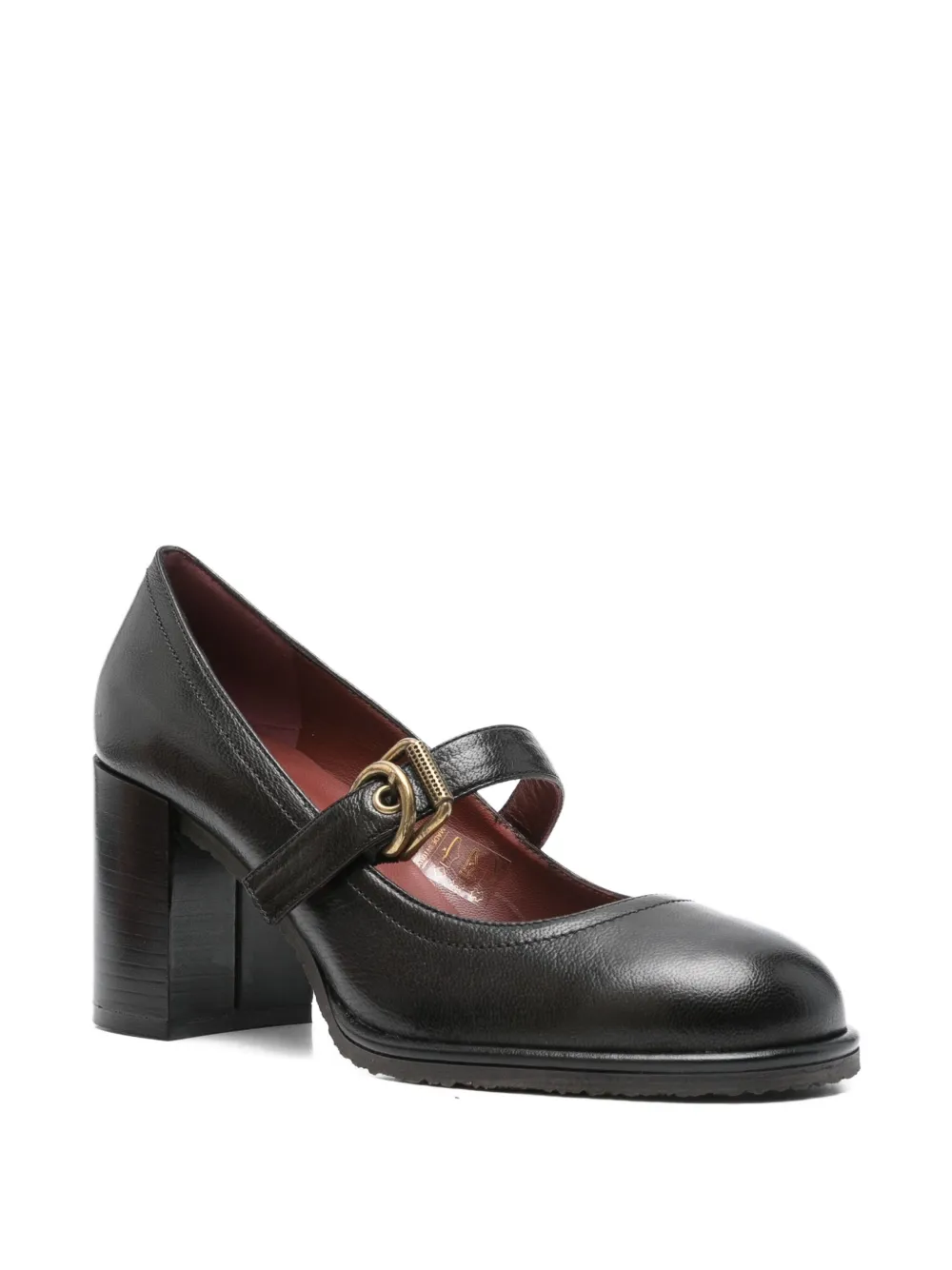Roberto Festa 75mm buckle-strap block-heel pumps Black