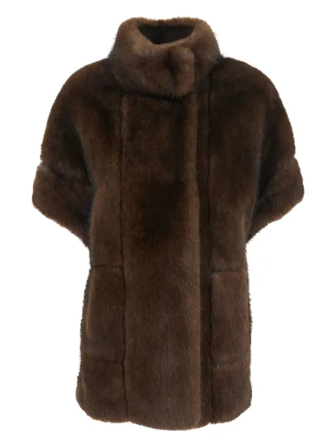 VALENTINI 1972 cape en fourrure artificielle