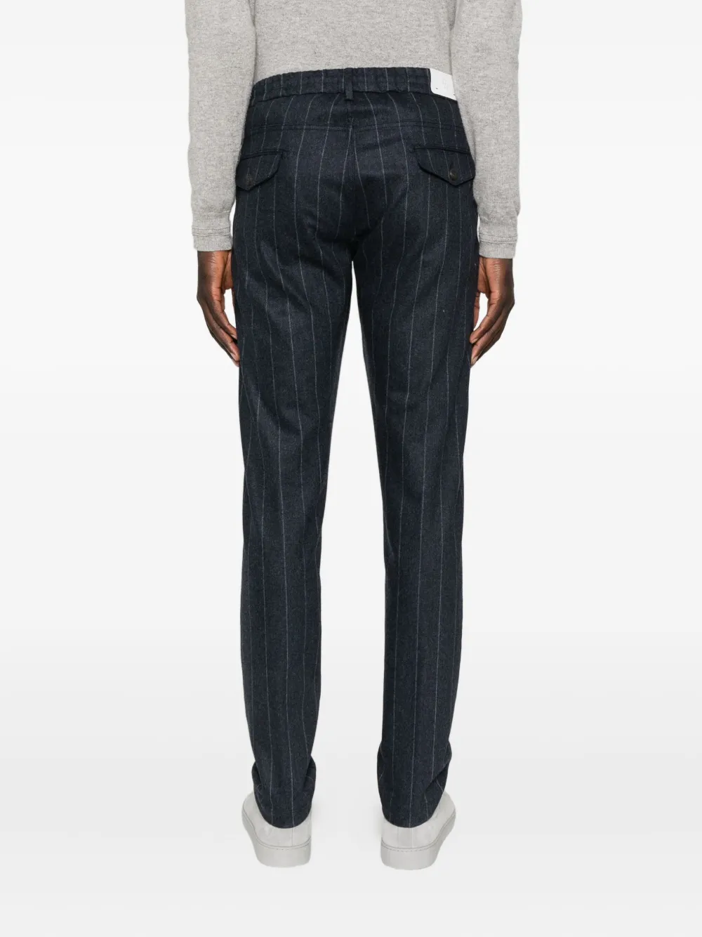 Eleventy Broek met trekkoord Blauw