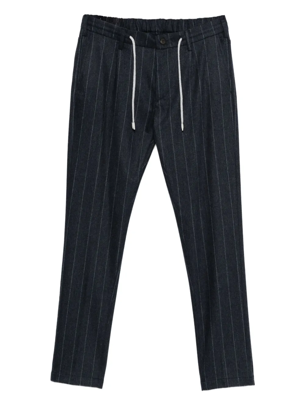 Eleventy pinstripe drawstring trousers | Blue | Image 1
