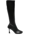 3juin 80mm Carine calf-leather zip boots - Black