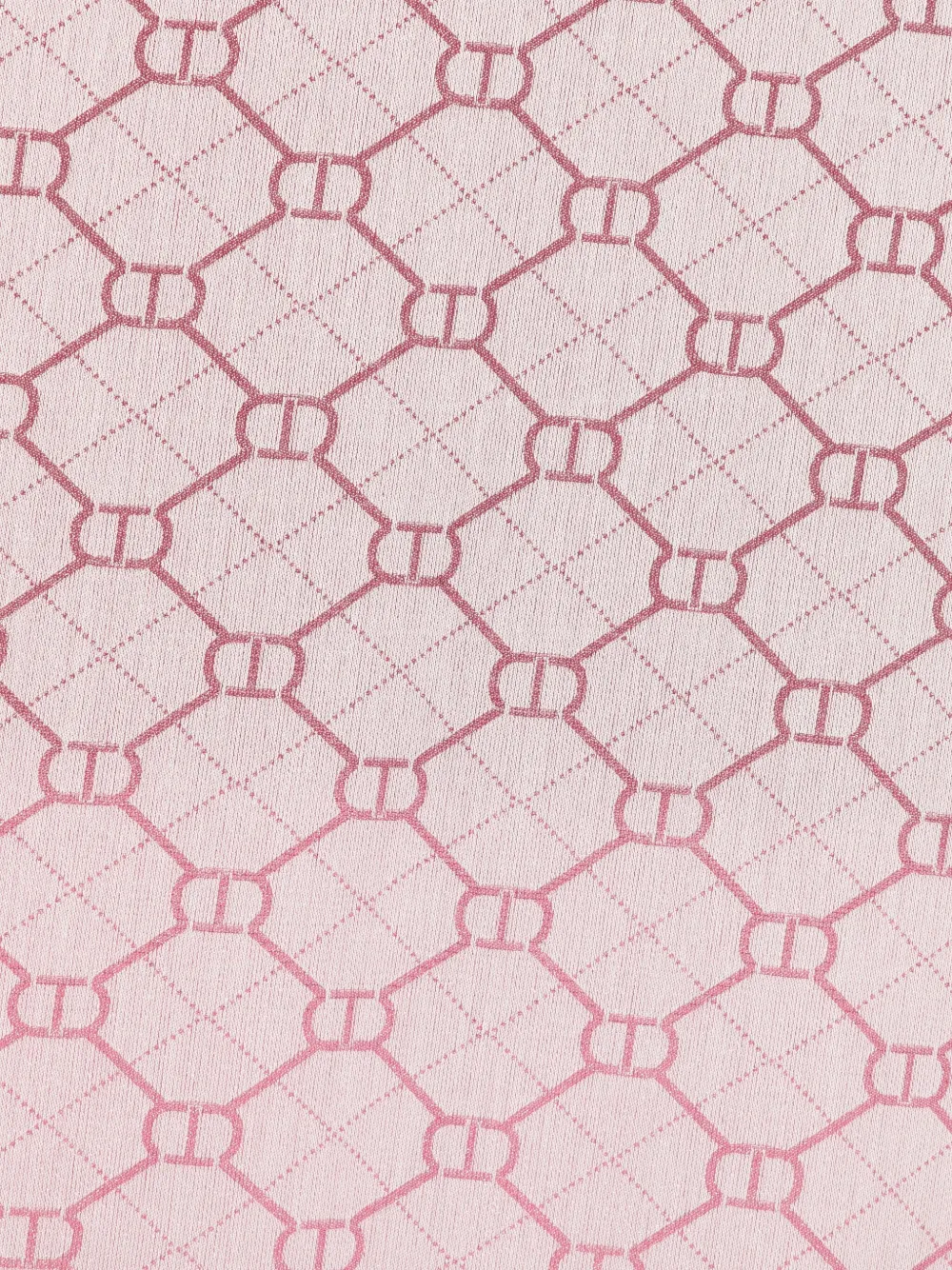 TWINSET monogram-patterned scarf - Roze