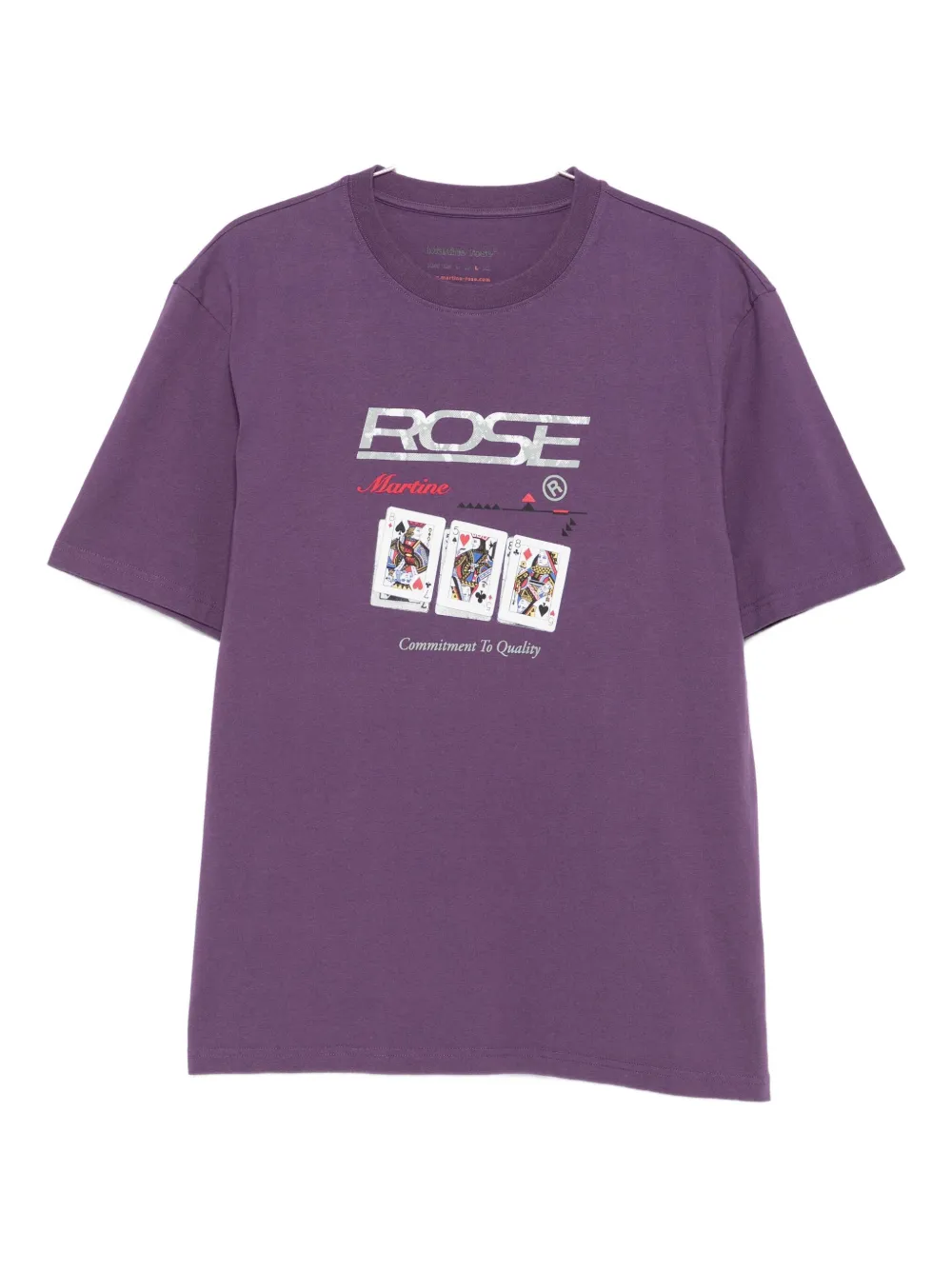 Martine Rose playing-cards T-shirt - Viola