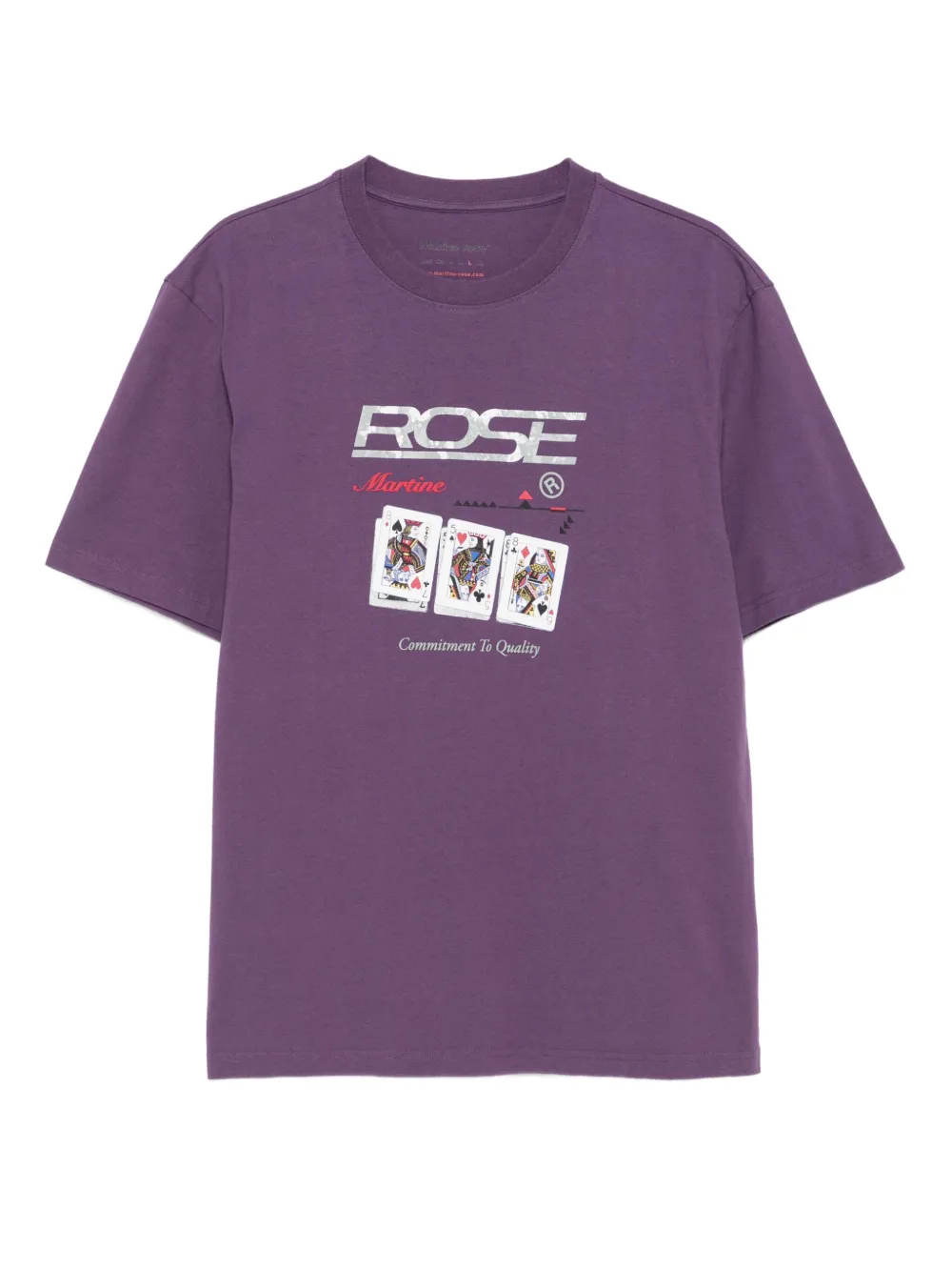 Martine Rose playing-cards T-shirt Paars