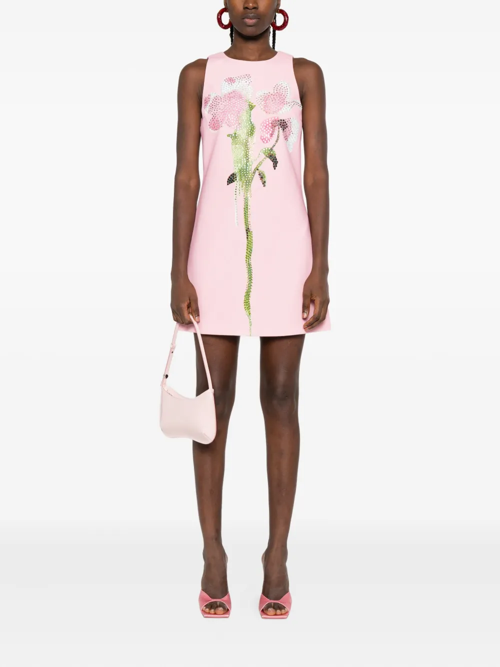 Stine Goya crystal-embellished sleeveless mini dress - Roze