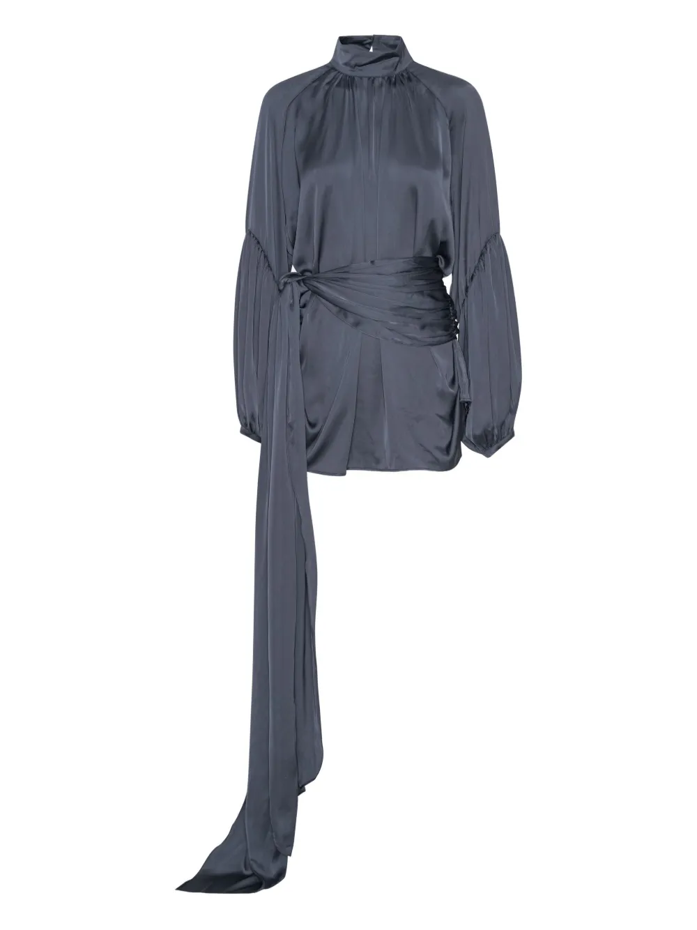 ROTATE BIRGER CHRISTENSEN satin tie mini dress | Blue | Image 1