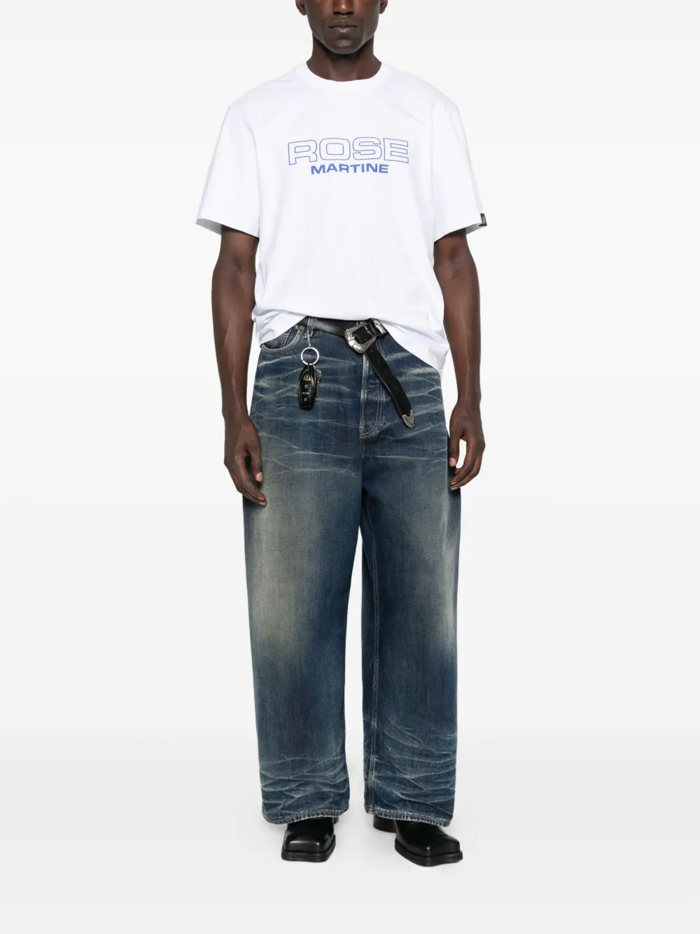 Martine Rose logo T-shirt Wit
