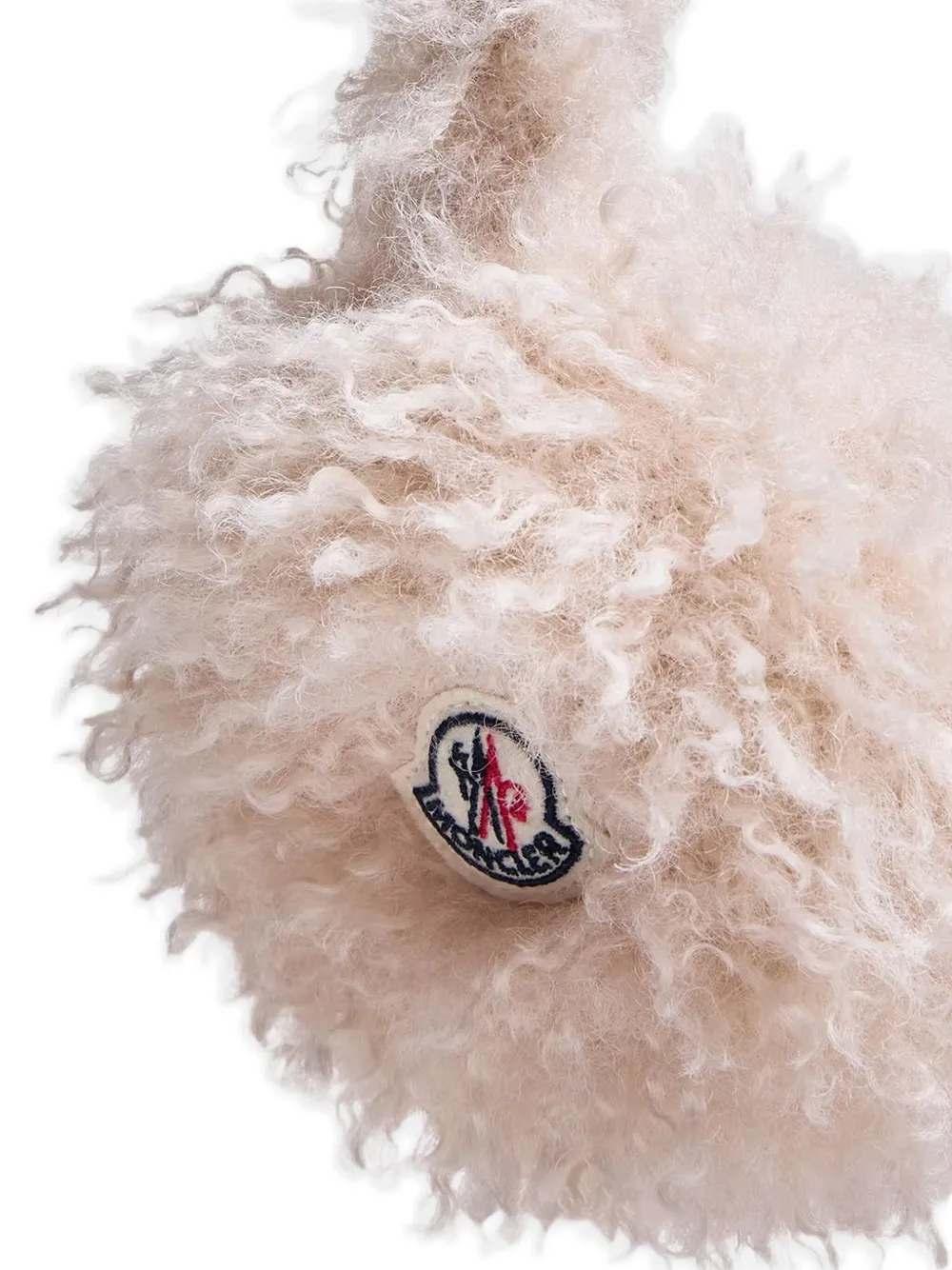 Moncler Pluizige oorwarmers Beige