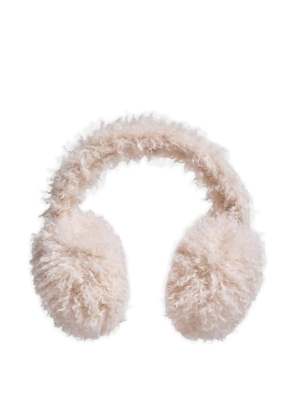 Moncler Pluizige oorwarmers Beige