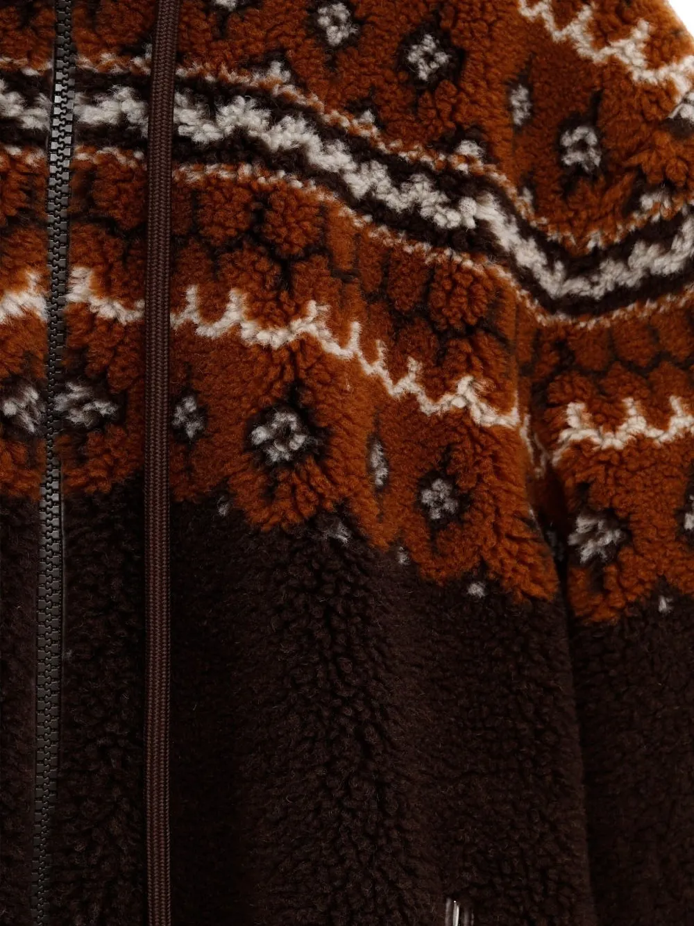 Moncler Jas met capuchon Bruin