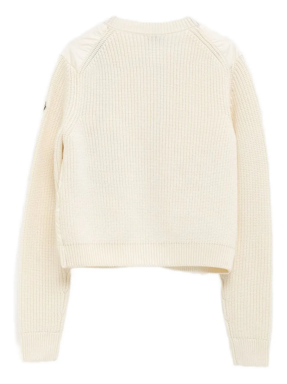 Moncler Gewatteerd gebreid vest Wit