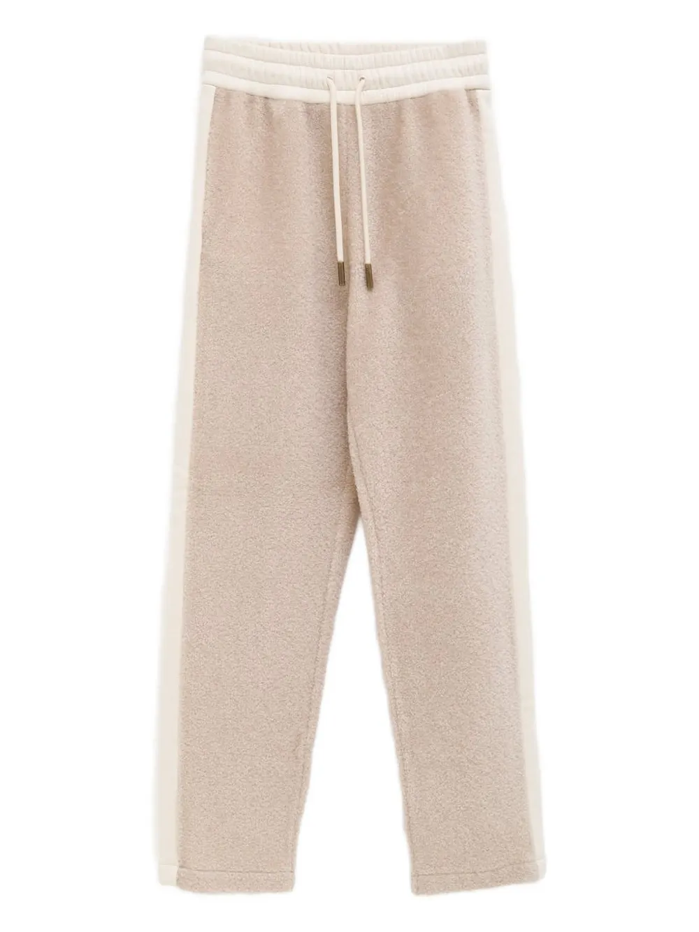 Moncler Side-stripe Drawstring Trousers In Neutral