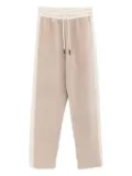 Moncler side-stripe drawstring trousers - Neutrals
