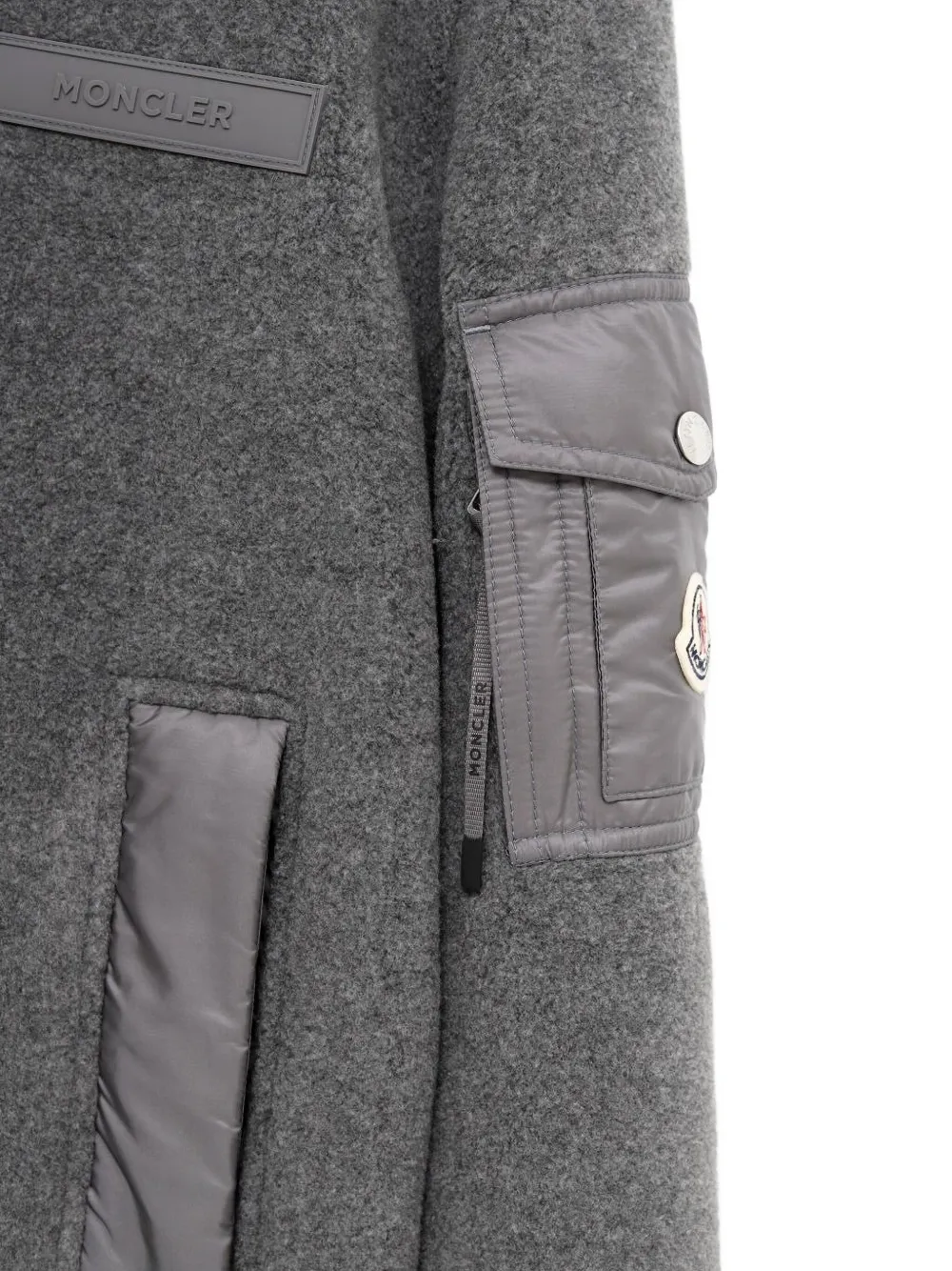 Moncler Jack met logopatch Grijs