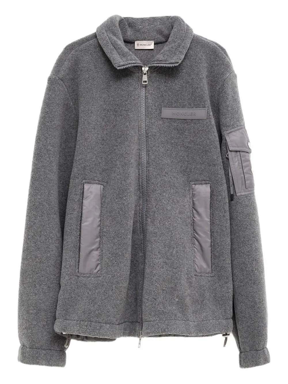 Moncler logo-patch jacket | Grey | Image 1