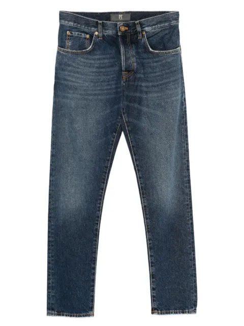 Pantaloni Torino faded-wash denim jeans