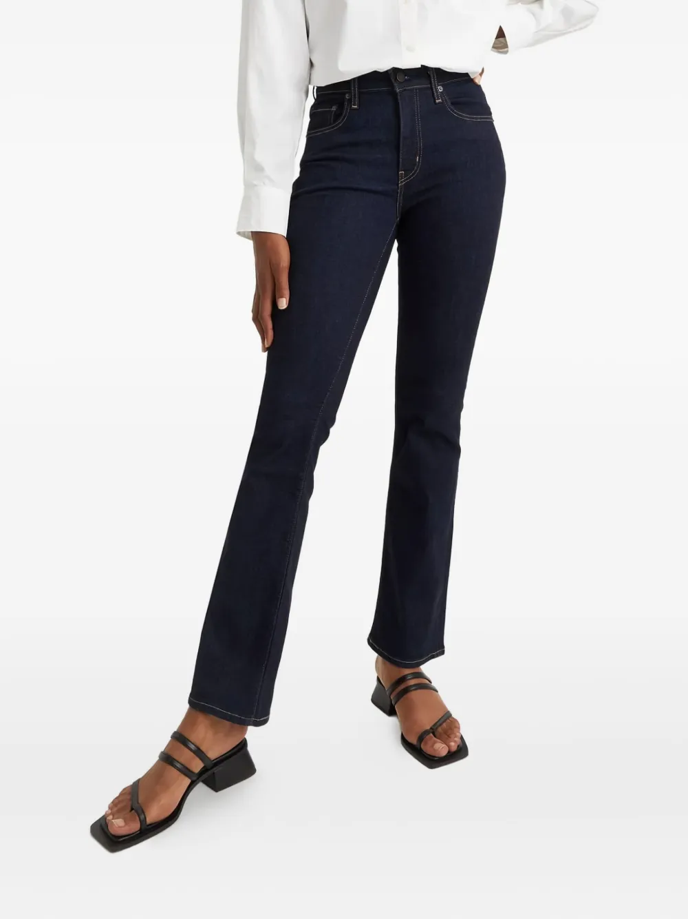 Levi's 725 High Rise Bootcut Jeans In Blue