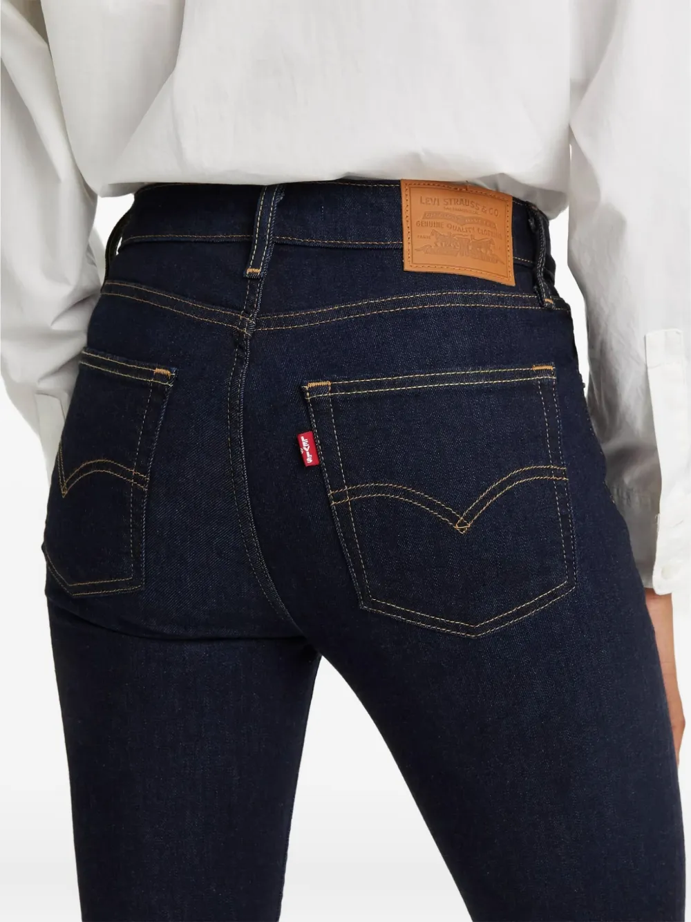 Levi's 725 High Rise Bootcut Jeans In Blue