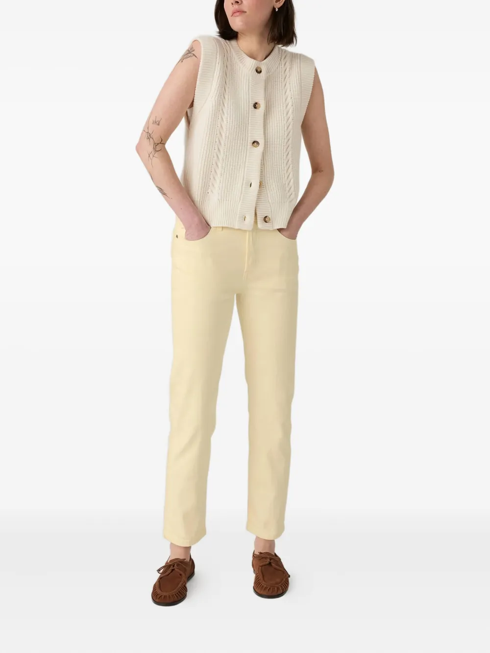 Levi's Stretch-katoenen jeans Geel