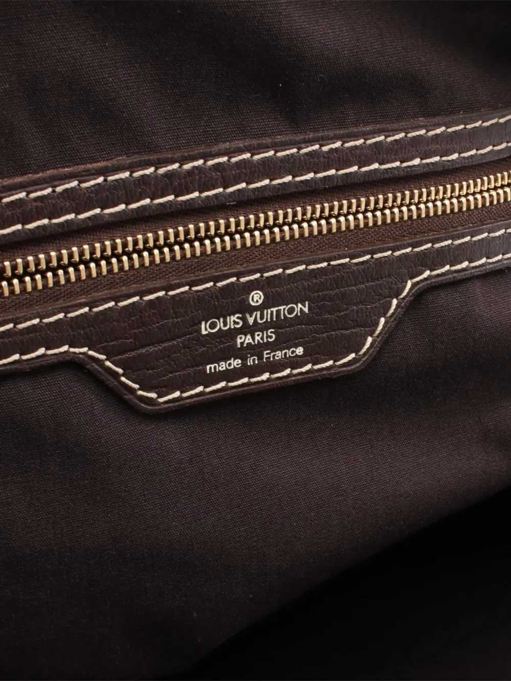 Pre-owned Louis Vuitton 2005 Monogram Mini Lin Initiales Isfahan Travel Bag In Brown