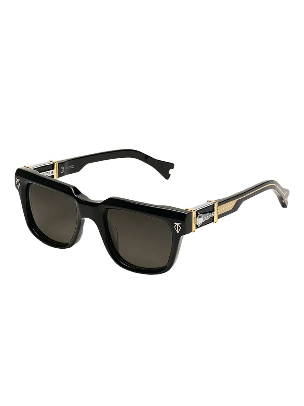 T Henri Eyewear Astro zonnebril met vierkant montuur en sleuteldetail - Zwart