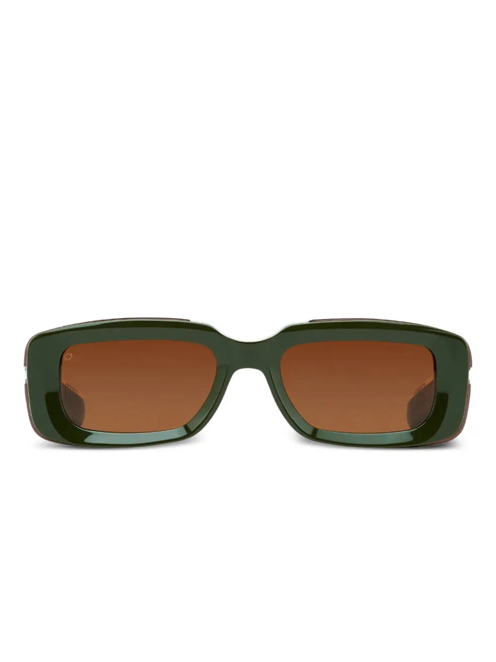 T Henri Eyewear Yurus スクエアフレーム サングラス - グリーン T Henri Eyewear Yurus スクエアフレーム サングラス - グリーン