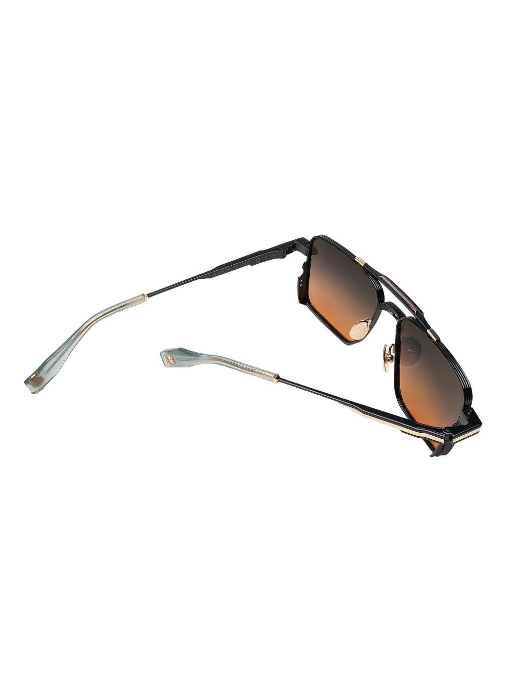 T Henri Eyewear GTB zonnebril met dubbele neusbrug en vierkant montuur Zwart