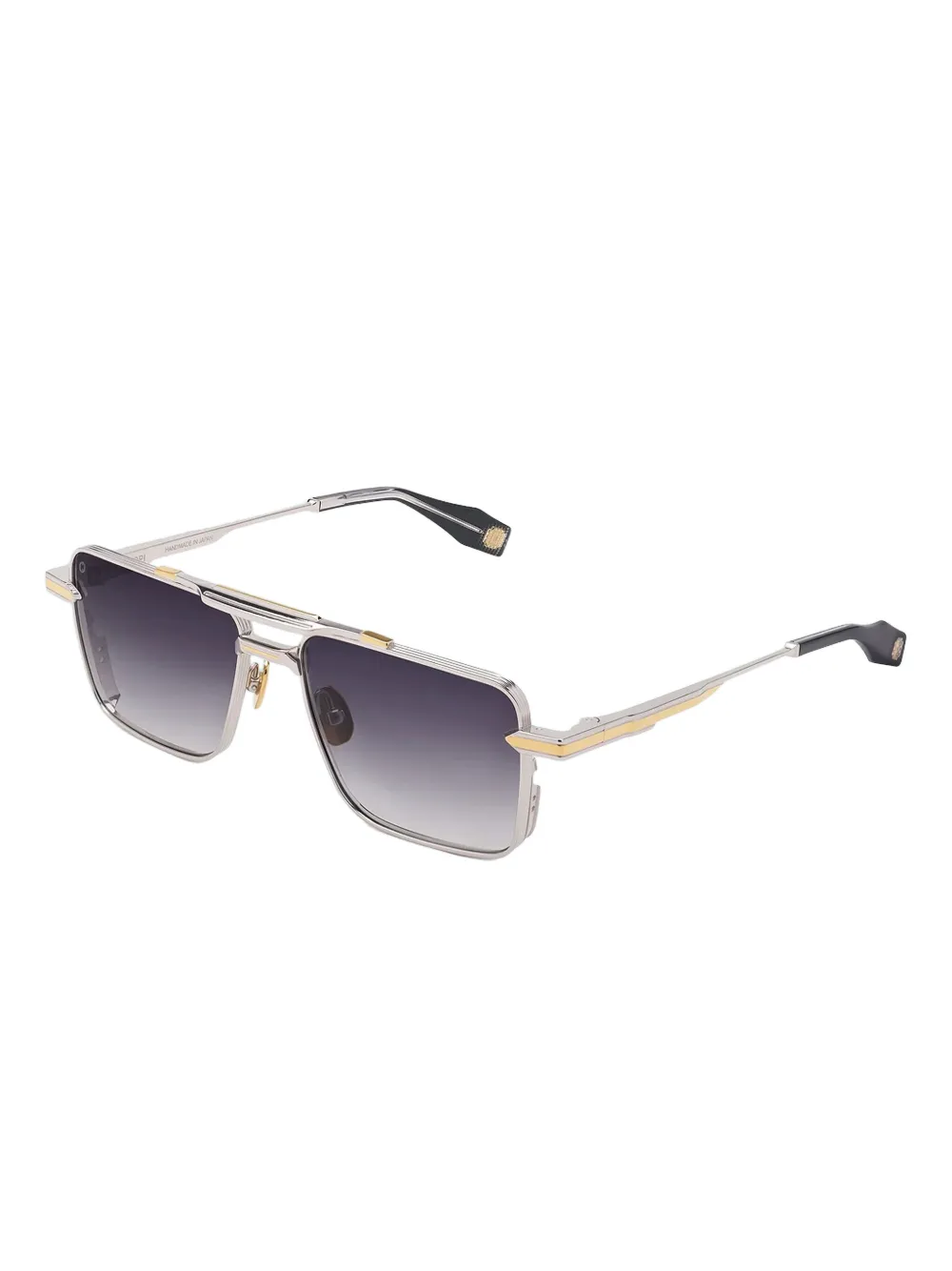 T Henri Eyewear GTB zonnebril met dubbele neusbrug en vierkant montuur - Paars
