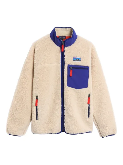 Patagonia Jaqueta com textura fleece e zíper