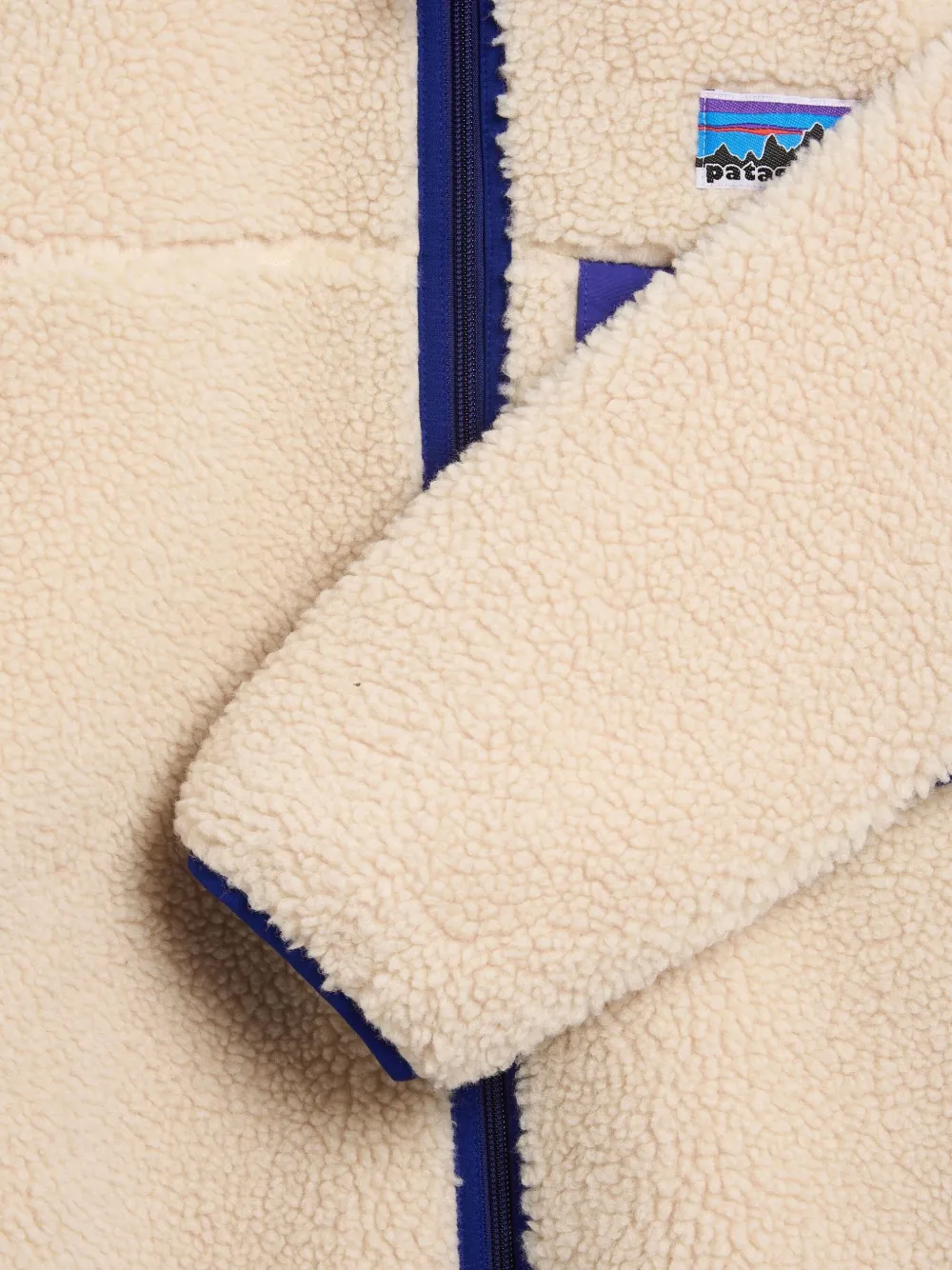 Patagonia Fleece-texture Zip-up Jacket In Neutral