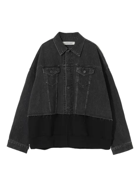 Undercover denim-panelled cotton jacket