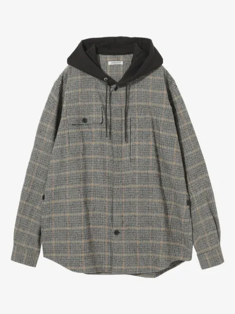 Undercover Camisa UP2E44071 xadrez com capuz