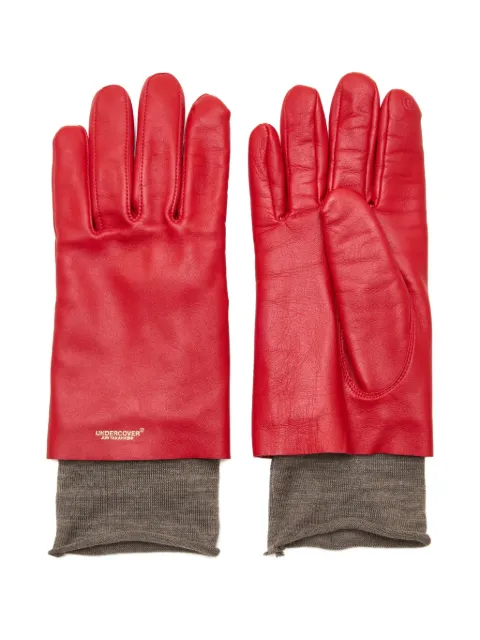 Undercover layered lambskin-leather gloves