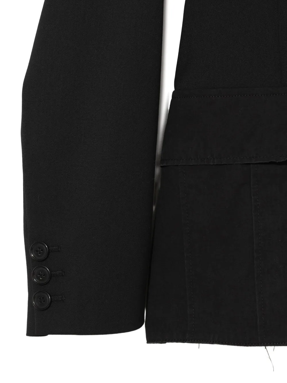 Undercover shawl-lapel bomber jacket Zwart