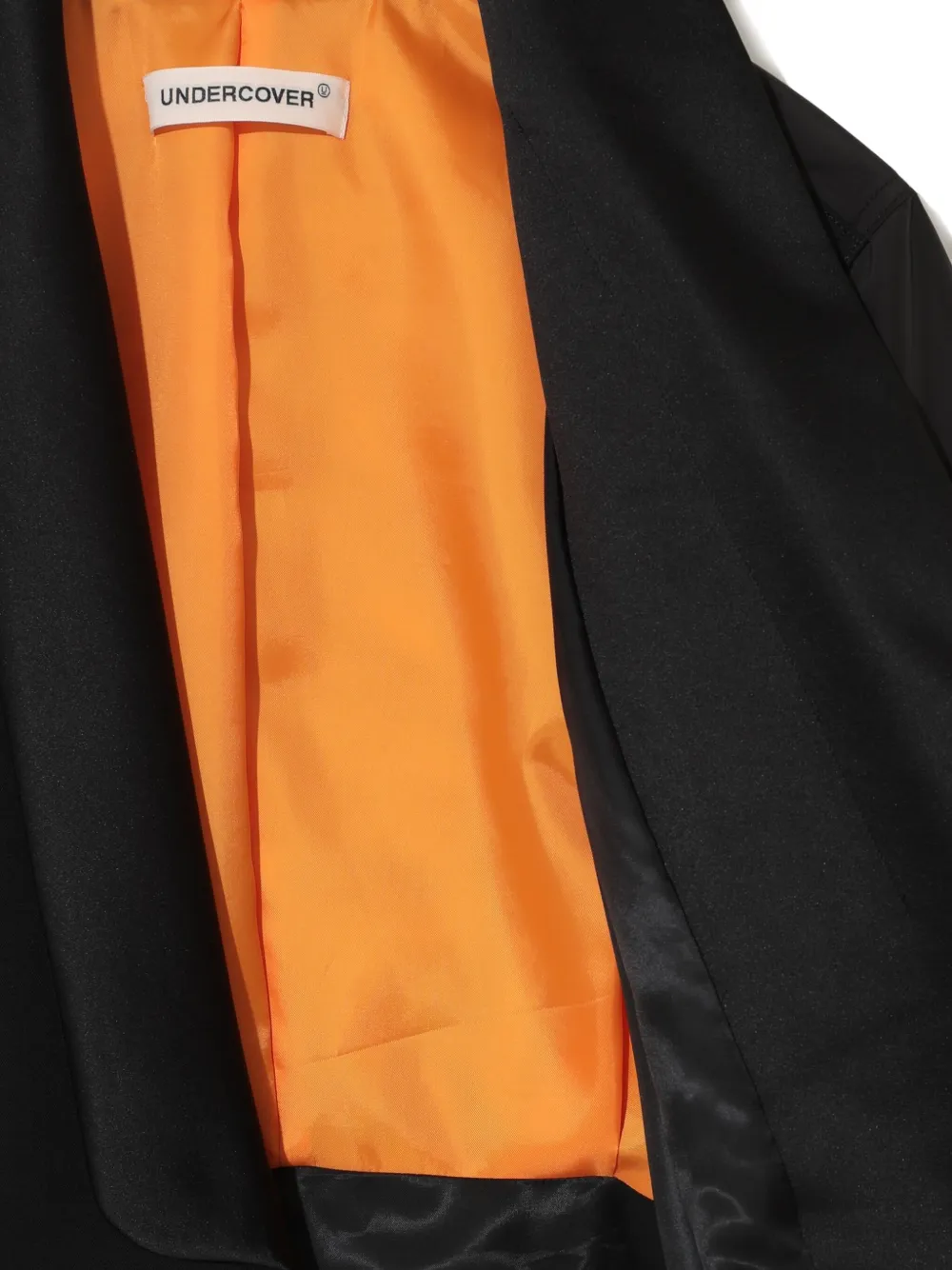Undercover shawl-lapel bomber jacket Zwart