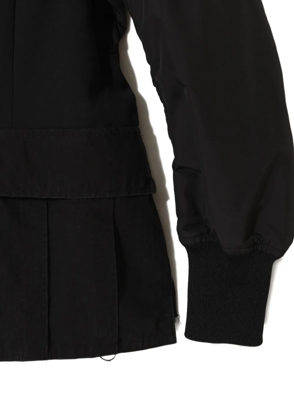 Undercover shawl-lapel bomber jacket Zwart