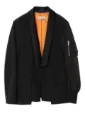 Undercover shawl-lapel bomber jacket - Black