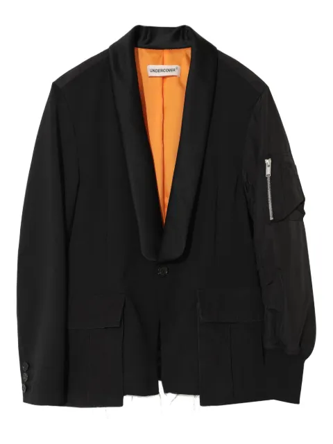 Undercover shawl-lapel bomber jacket