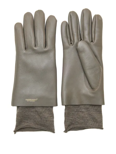 Undercover layered lambskin-leather gloves