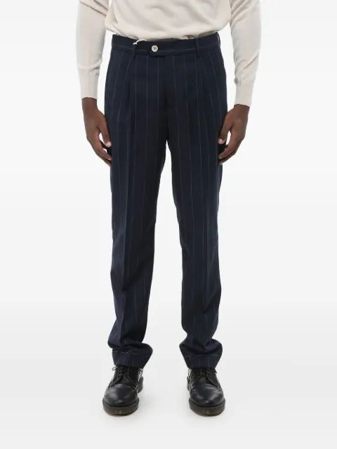 Brunello Cucinelli pleated pinstripe trousers