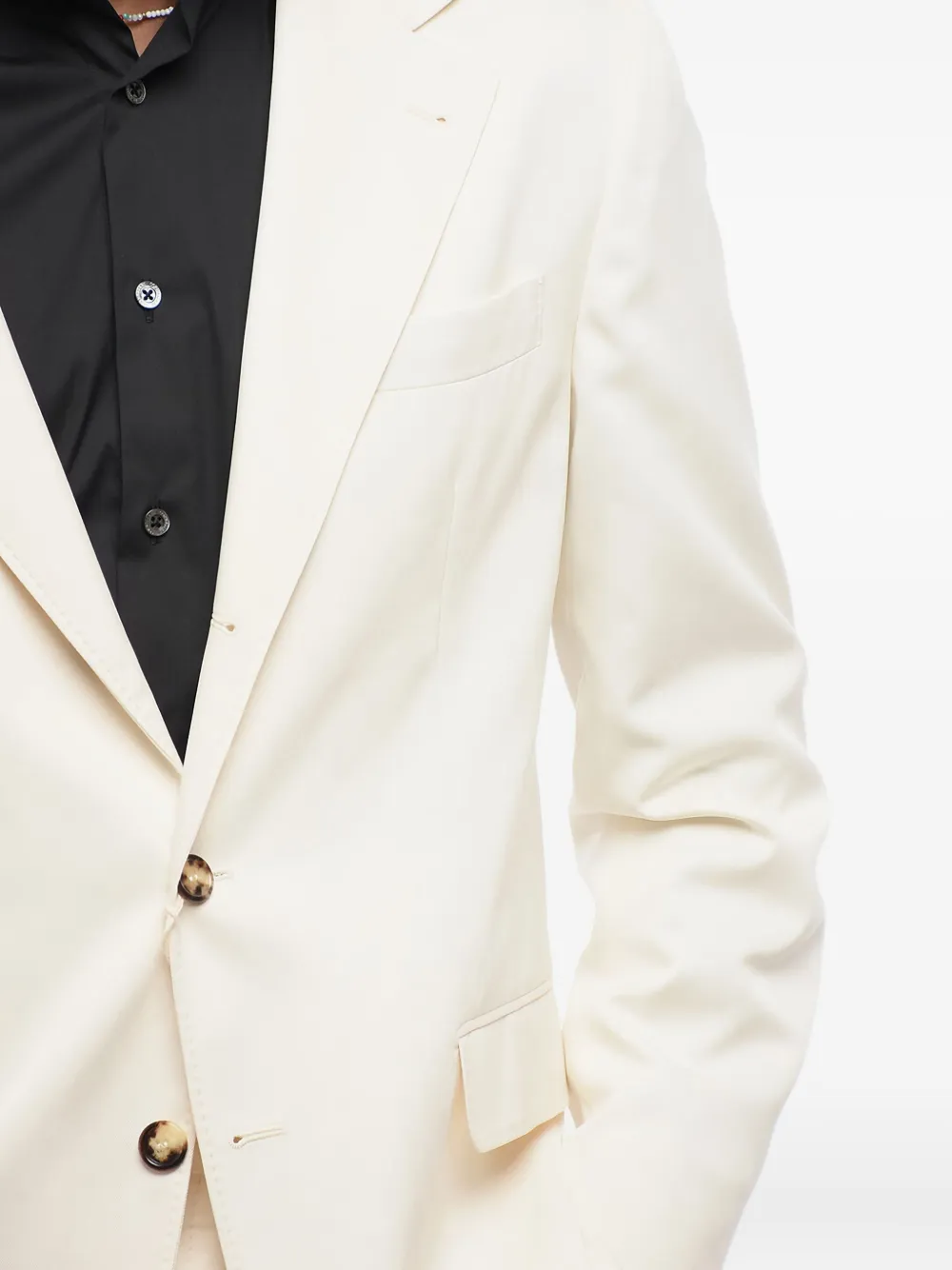 Brunello Cucinelli Zijden blazer Wit